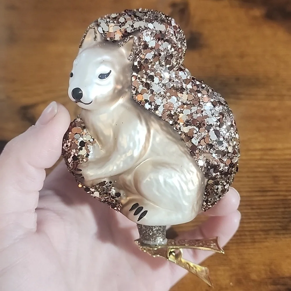 Gold and Silver Glass Christmas Ornament FIRM PRICE IS $37 For Both I'll Do 60
